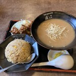 越前らーめん 塩てつ - 息子　SU味噌ラーメン➕Ｂセット　ネギ抜き