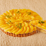 Yuzu scented orange tart