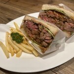 Steak sandwich (300g)