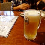 松本酒場 まえじ - 2022年9月　生ビール中ジョッキ【税込550円】ジョッキなのでお手頃価格♪