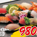 魚輝すし - 【舞-まい-　12貫】　980円