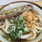西端手打 上戸うどん - かけ中ちく天トッピング