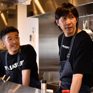実力派シェフ「奥野」と「米澤」が生む、新ジャンルの料理を提供