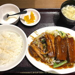 上海料理佳樹園 - ランチ 豚の角煮定食 1,200円（込）