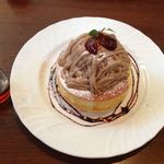 星乃珈琲店 - 栗のスフレパンケーキ（季節限定）