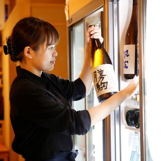 【日本酒に拘る】ソムリエが厳選した日本酒を50種以上用意！