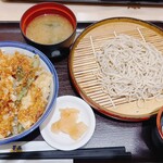 Tendon Tenya - 天丼➕小そば➕（クーポンまいたけ）