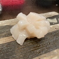 築地青空三代目  銀座三越 - 塩味のホタテはいつもオーダーします