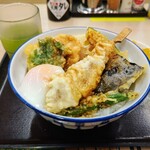 天丼・天ぷら本舗 さん天 - てりやき月見天丼690円