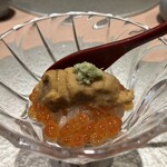 水道橋 鮨みつ - いくらと雲丹の小丼