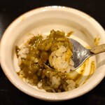 島津 - 余った肝ソースに切り立てのシャリ