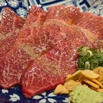 神戸焼肉かんてき - 塩 三種   くりみ  とうがらし ウワミスジ  美味しかった〜。