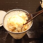 島津 - 新潟の黒舞茸と北海道の毛蟹の茶碗蒸し