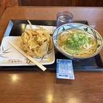 丸亀製麺 - R5.9  かけうどん並・野菜かき揚げ