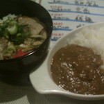 あさひや - ミニカレーとミニチャーシュー丼