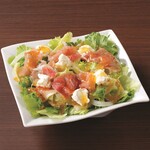 Special salad with Prosciutto and cream cheese