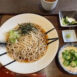 Sobadokoro Kannoya - おくらとろろ 850円　別皿にして頂きました。