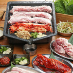 日本產豬韓式烤豬五花肉套餐