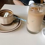 SATYAM - ドリンクはホットコーヒーとアイスチャイ