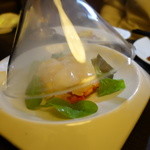 ポレポレ - ホタテと彩り野菜のタルタル　スモークの薫りにのせて\680