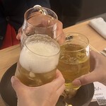 Toridashi Oden Kashimin - 生ビールキリン一番搾り中620円
      ジャスミンハイ550円
      ウーロン茶500円