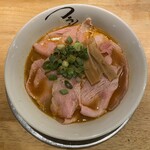 フラン軒 - レアチャーシューが丼を覆い尽くす状態