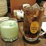 居酒屋 感 - 抹茶ミルクとコークハイ
