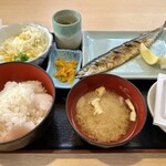 一丁 - 「日替り焼き魚定食〈秋刀魚〉（税込￥1,000）」