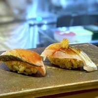 割烹鮨 華あざ - 歯鰹と鯵