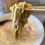 ラーメン家 あかぎ - 中太のストレート麺