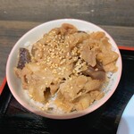 Jikasei Udon Udokichi - ミニ肉椎茸丼 