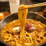 豚肉汁うどん べ - 