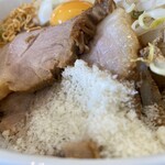 ラーメン ろたす - 2023/09/29
            まぜそば 850円
            ✳︎ニンニク 野菜 アブラ 増し増し
            豚まんま ラインクーポン