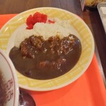 傾奇家 - セットの半カレー