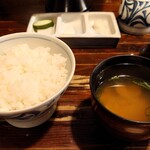 天源・天ぷら専門店 - ご飯・味噌汁・お漬もの（昼天ぷらコース）