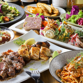 素材にこだわるコース料理は、結婚式2次会用の貸切もご用意