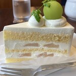 Liante - ぶどうともものショートケーキ