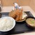 かつや - 料理写真:秋の海鮮フライ定食　979円(税込)  ※牡蠣フライが1個、完成待ち状態