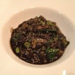 らんぷ亭 - いかすみと小松菜のリゾット