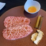 牛の達人 - 卵でいただく