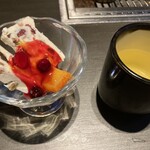 牛の達人 - デザートとお茶