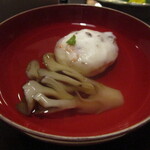 大丸別荘 - 椀物　萩真蒸　舞茸