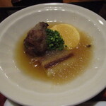 大丸別荘 - すっぽん薩摩揚げみぞれ煮　満月豆腐