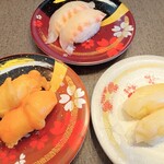 にぎりの徳兵衛 - 赤貝　真鯛　つぶ貝