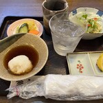 天ぷら食堂 田丸 - 昼定食のセットです。