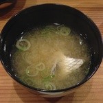 鮨 志の助 - 鯛のあらの味噌汁