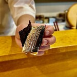 丸喜すし - 鰯の手巻き