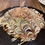 お好み焼き・鉄板バル あらた - THE豚玉エビ入り