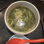 長生庵 - 青さ海苔の味噌汁