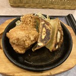 レストラン三宝 - 唐揚げ＆餃子。